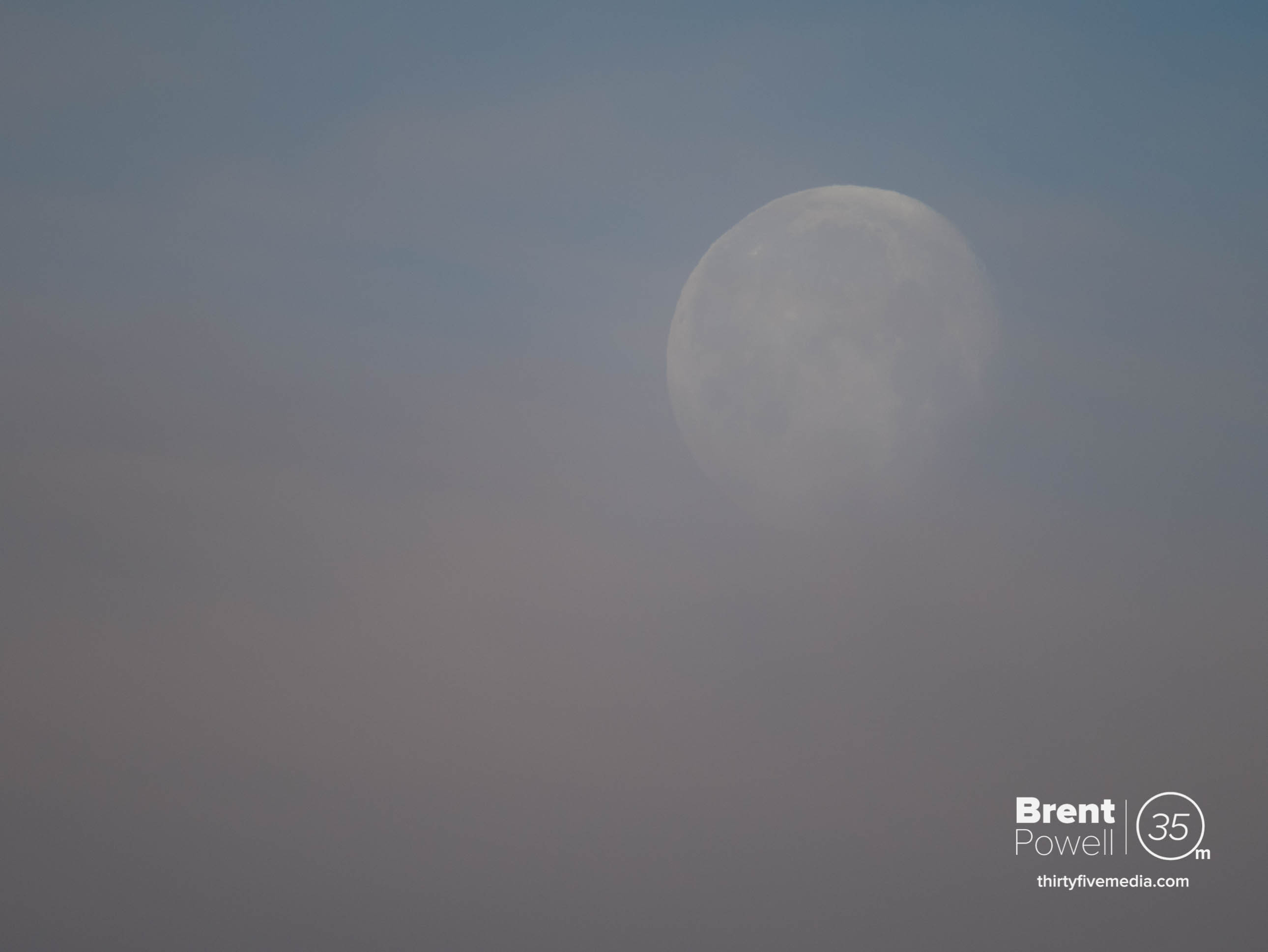 Moon Setting in the Morning